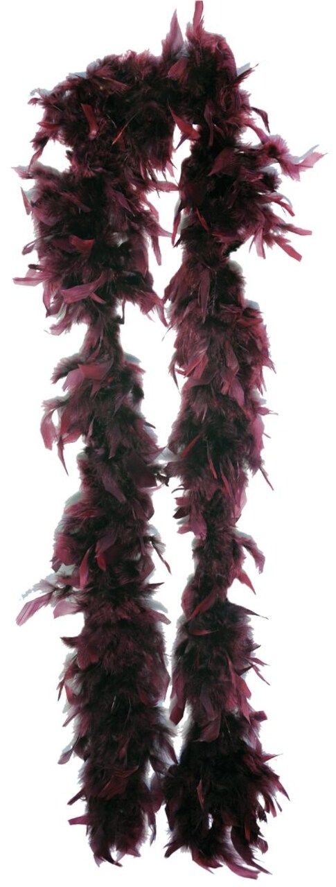 The Costume Center 6' Burgundy Gothic Women Adult Halloween Feather Boa Costume Accessory - One Size